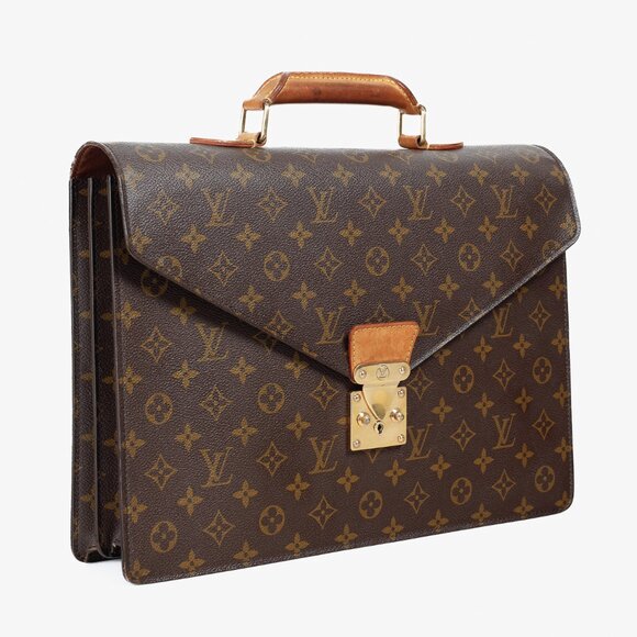 Louis Vuitton Vintage Brown Monogram Canvas Briefcase - Picture 2 of 12